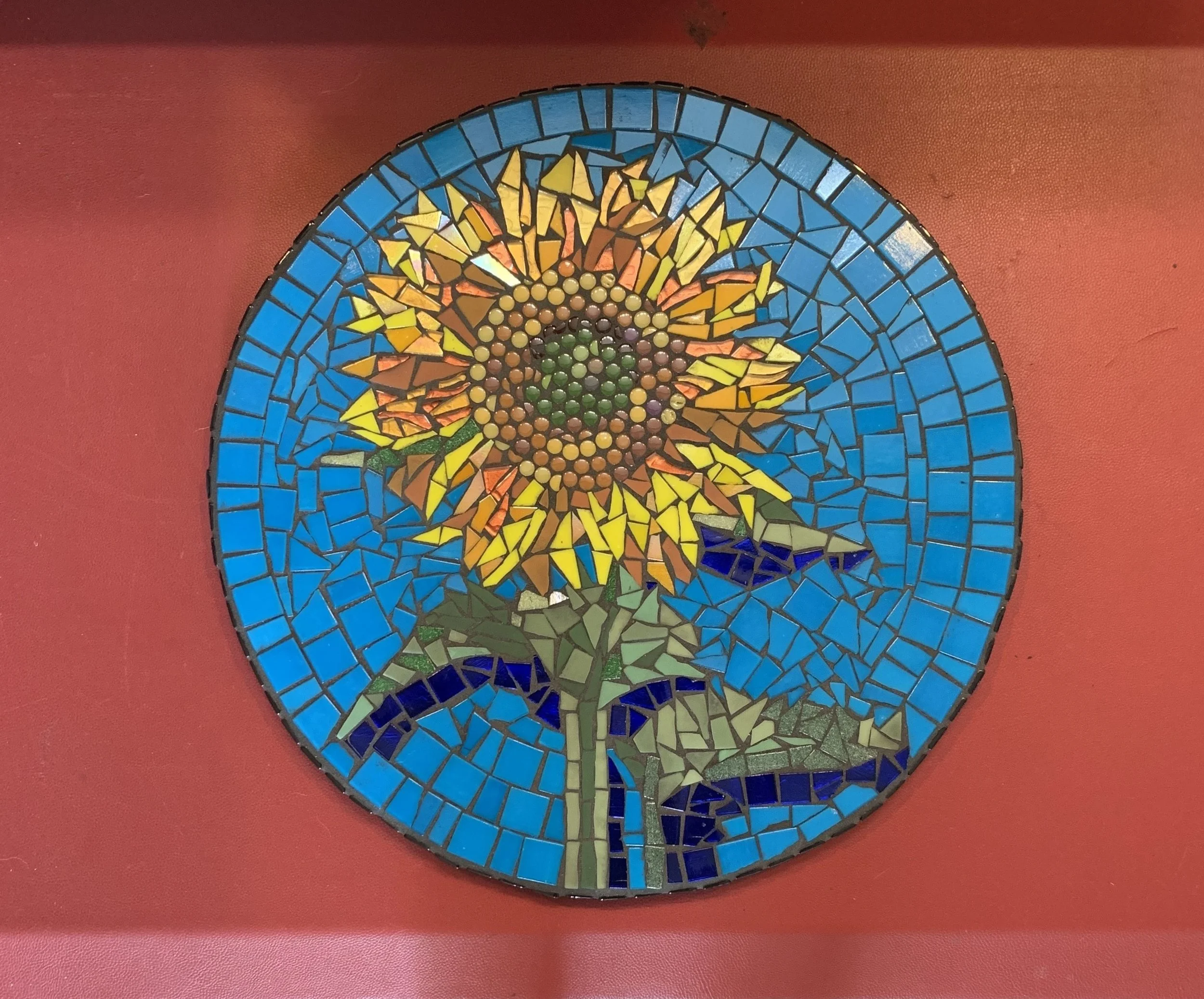 Table table Mosaic top Top momonatural Handmade TOP mosaic